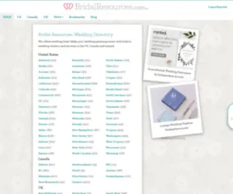 Bridalresources.com(Bridal and Wedding Directory) Screenshot