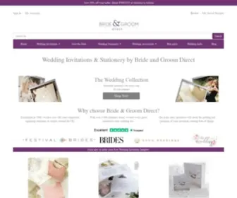 Brideandgroomdirect.co.uk(Beautiful Wedding Invitations & Stationery) Screenshot