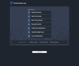 Bridemakeup.org(Bride Makeup) Screenshot
