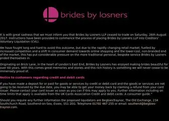 Bridesbylosners.com(Brides by Losners) Screenshot