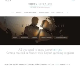 Bridesinfrance.com(English Speaking Wedding Suppliers in France) Screenshot