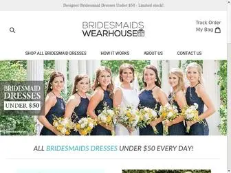 Bridesmaidswearhouse.com(Discount Bridesmaid Dresses Under $50) Screenshot