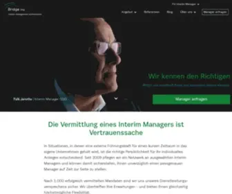 Bridge-IMP.com(Interim Management mit Bridge imp) Screenshot