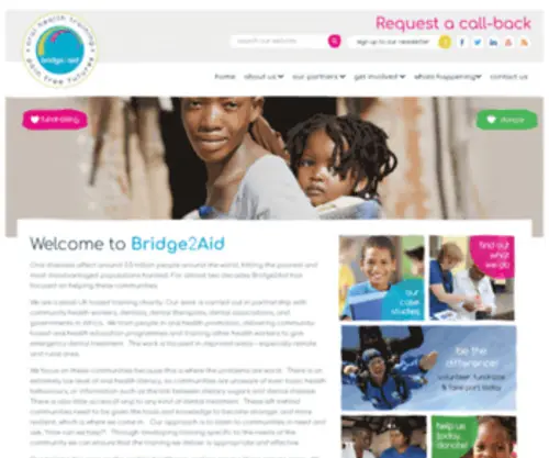 Bridge2Aid.org(Dental Charity) Screenshot