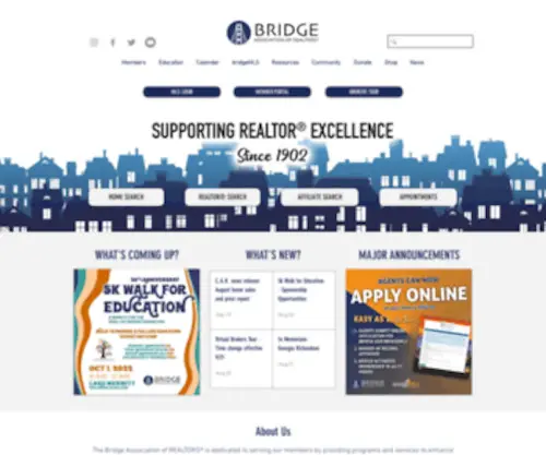 Bridgeaor.org(The Bridge Association of REALTORS) Screenshot