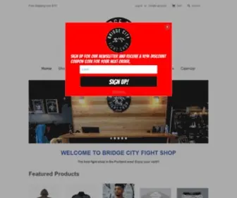 Bridgecityfightshop.com(Bridge City Fight Shop) Screenshot