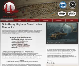 Bridgecoconstruction.com(BridgeCo Construction Ohio Heavy Highway and Bridge Contractors) Screenshot