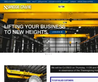 Bridgecrane.com(Bridge Crane) Screenshot