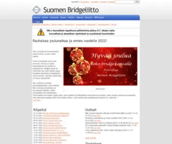 Bridgefinland.com(Suomen Bridgeliitto) Screenshot