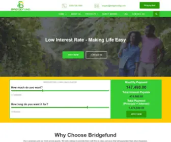 Bridgefundng.com(Quick Loan Without Collateral) Screenshot