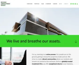 Bridgeig.com(Bridge investment group) Screenshot