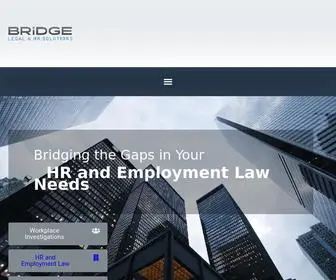 Bridgelegalhr.ca(Employment Lawyer) Screenshot