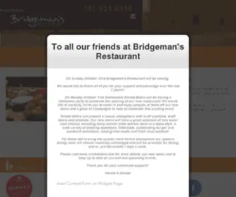 Bridgemansrestaurant.com(Bridgeman's) Screenshot