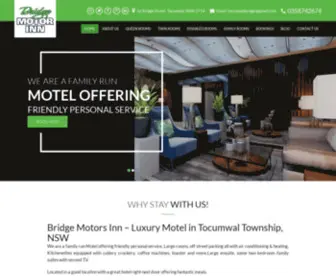 Bridgemotorinntocumwal.com.au(Holiday Accommodation for Tourists) Screenshot