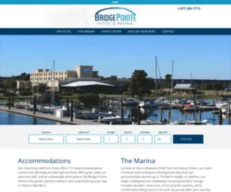 Bridgepointe.com(The Bridge Pointe Hotel and Marina) Screenshot