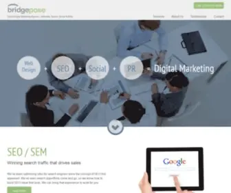 Bridgepose.com(Dallas Digital Marketing Agency) Screenshot