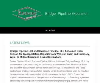 Bridgerexpansion.com(Bridger Pipeline Expansion) Screenshot