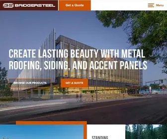 Bridgersteel.com(Metal Roofing) Screenshot