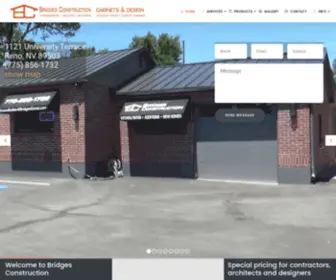 Bridgesconst.com(Retail Kitchen Cabinet Store Reno Nevada) Screenshot