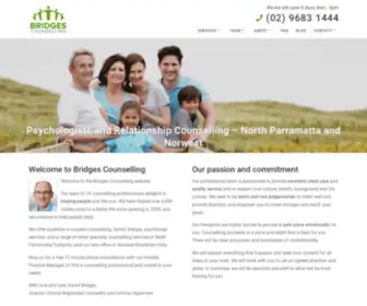 Bridgescounselling.com.au(Psychologists and Relationship Counselling in Parramatta and Norwest) Screenshot