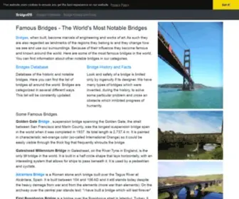Bridgesdb.com(Famous Bridges) Screenshot