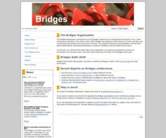 Bridgesmathart.org(The Bridges Organization) Screenshot