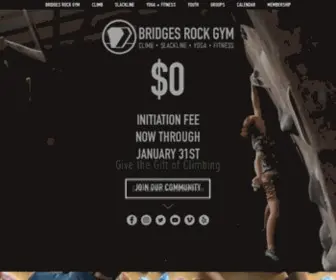 Bridgesrockgym.com(Bridges Rock Gym) Screenshot