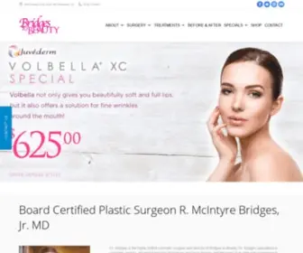 Bridgestobeauty.com(Dr. Bridges of Bridges to Beauty) Screenshot