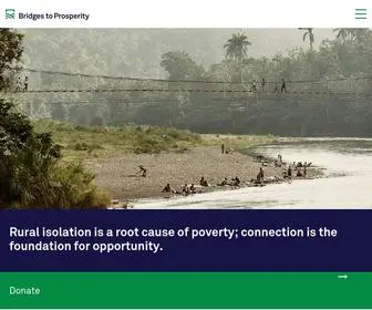 Bridgestoprosperity.org(Bridges to Prosperity) Screenshot