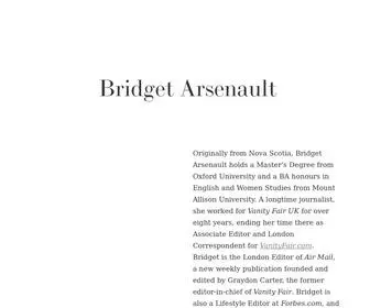 Bridgetarsenault.com(Bridget Arsenault) Screenshot