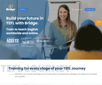 Bridgetefl.com(Find TEFL Certification Courses Online and at World) Screenshot