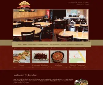 Bridgewaterbiryani.com(Paradise Restaurant) Screenshot