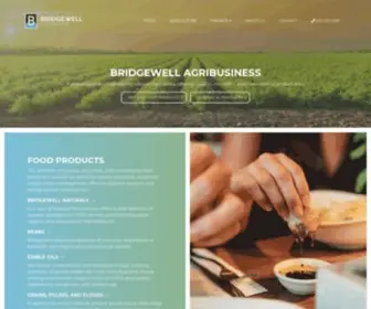 Bridgewellab.com(Organic and non gmo food & agriculture supplier for manufacturers) Screenshot