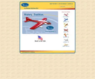 Bridiairplanes.com(Original Bridi Airplane Kits) Screenshot