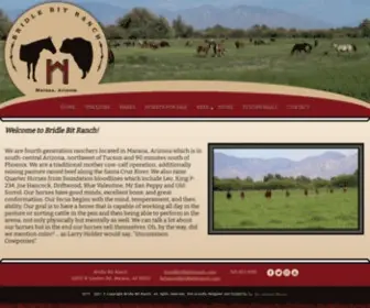 Bridlebitranch.com(We specialize in the "Uncommon Cowponies") Screenshot