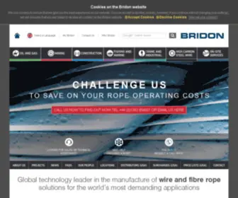 Bridonltd.com(The world leading specialist in the manufacture of wire and rope solutions) Screenshot