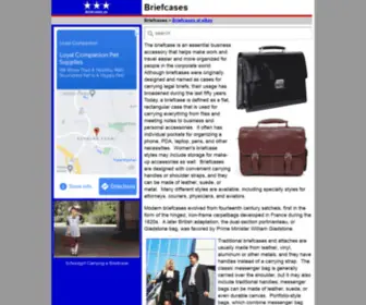 Briefcases.us(Briefcase and Leather Goods Manufacturers) Screenshot