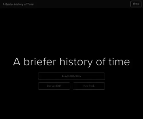 Brieferhistoryoftime.com(A Briefer History of Time) Screenshot