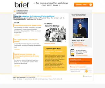 Briefmag.com(Le magazine de la communication publique) Screenshot