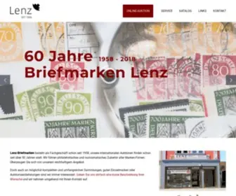 Briefmarken-Lenz.de(Briefmarken Lenz Singen) Screenshot