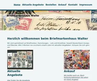 Briefmarkenhaus-Walter.de(Briefmarkenhaus Walter) Screenshot