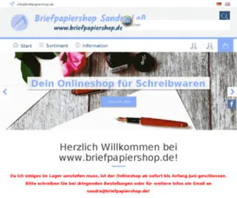 Briefpapiershop.de(Sandra) Screenshot