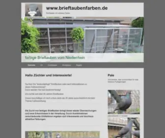 Brieftaubenfarben.de(Webseite) Screenshot