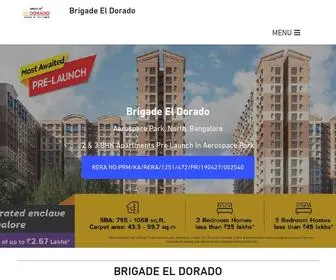 Brigadeeldorado.net.in(Brigade El Dorado) Screenshot