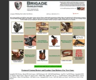 Brigadegunleather.com(Brigade Custom Holsters) Screenshot