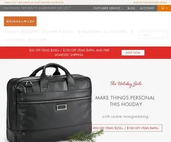 Briggs-Riley.com(Durable Luggage with a Lifetime Guarantee) Screenshot