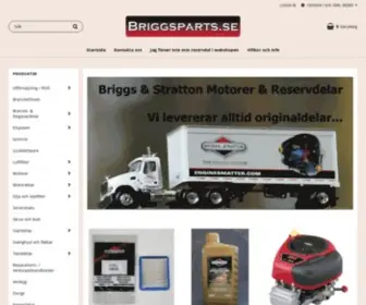 Briggsparts.se(BRIGGS & STRATTON MOTORER RESERVDELAR) Screenshot