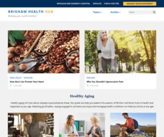 Brighamhealthhub.org(Brigham Health Hub) Screenshot