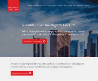 Brighamlawfirm.us(Collect a Judgment in California) Screenshot