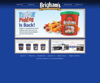 Brighams.com(Brighams Ice Cream®) Screenshot